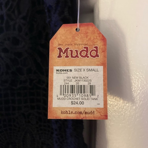 BNWT black camisole size XS by MUDD - Picture 2 of 2